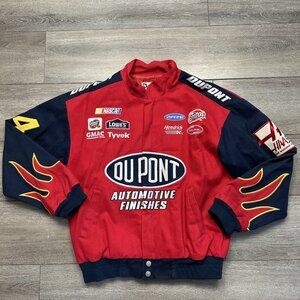 VTG Chase Authentic Jeff Gordon Large Jacket Size M Dupont  Flames Nascar